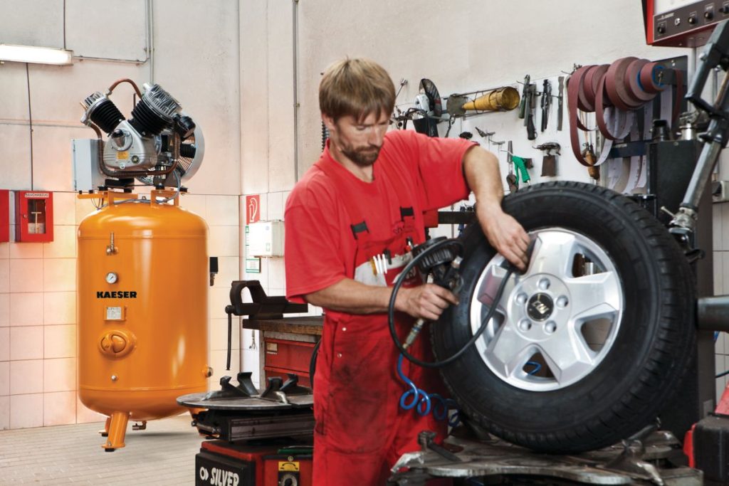 Serwis opon potrzebuje kompresorów